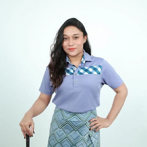 Professional a female golfer Taniya Minel Balasuriya.